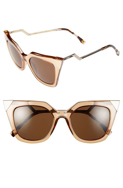 Shop Fendi 52MM Cat Eye Sunglasses 